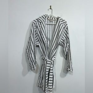 Victorias Secret 100% Cotton Striped Robe Women’s Size XS/S